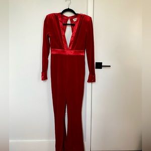 Red Velvet Jumpsuit
